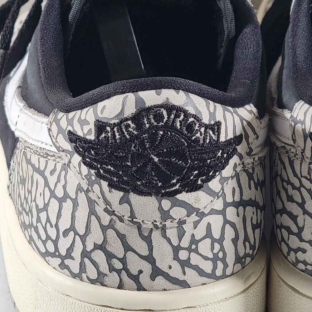 Air Jordan 1 Retro Low OG Black Cement Mens Size 9.5 - Picture 4 of 11